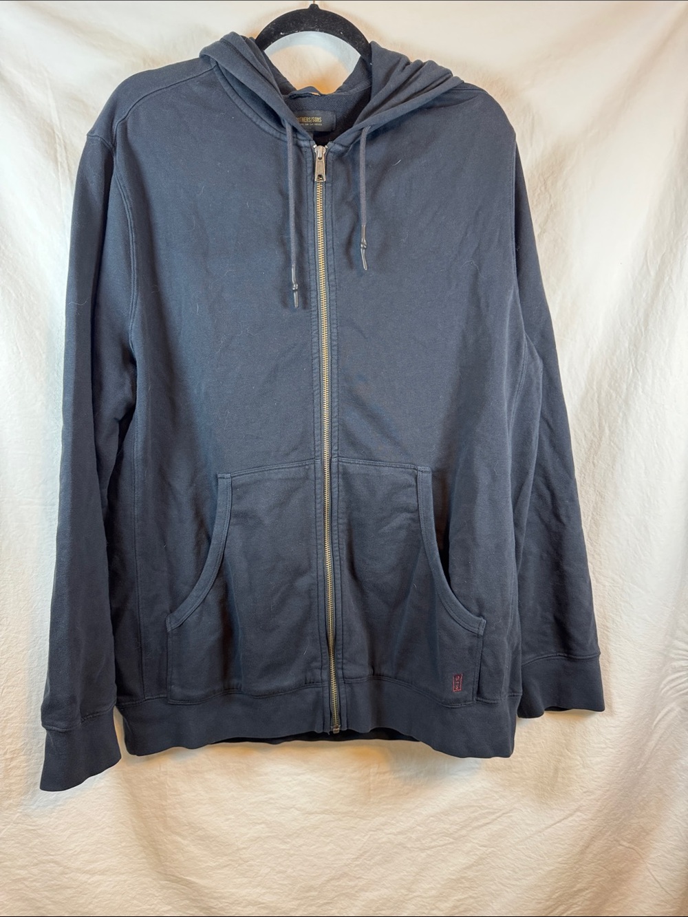 Brothers/Sons Full Zip Sweatshirt Men’s Large Navy Blue